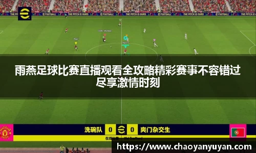 雨燕足球比赛直播观看全攻略精彩赛事不容错过尽享激情时刻