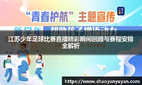江苏少年足球比赛直播精彩瞬间回顾与赛程安排全解析