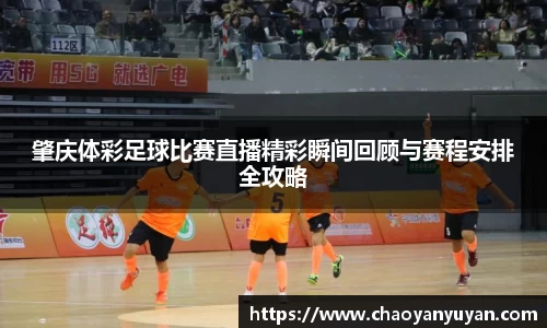 肇庆体彩足球比赛直播精彩瞬间回顾与赛程安排全攻略