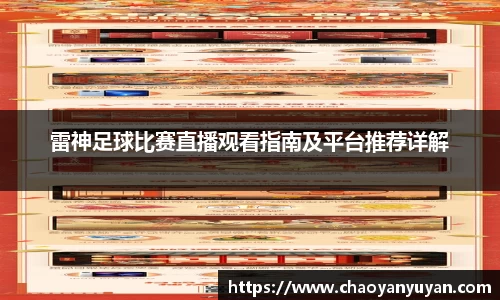 雷神足球比赛直播观看指南及平台推荐详解